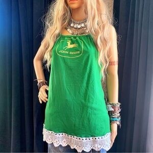 John Deere Green Sleeveless Top